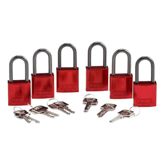 51370 ABUS ALUM PADLOCK, 1.5" KD RED 6