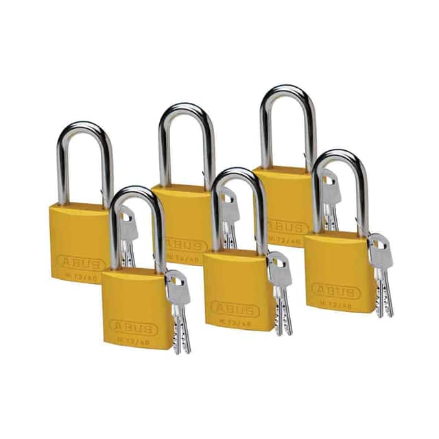 51377 ABUS ALUM PADLOCK, 1.5" KD YELLO