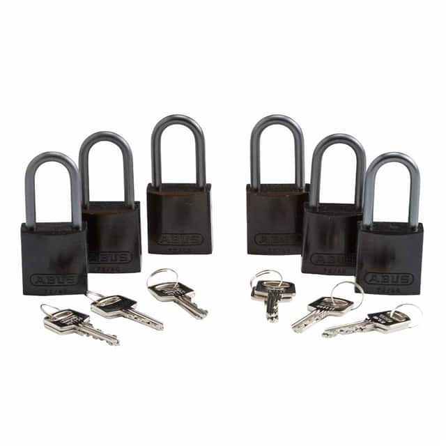50274 ABUS ALUM PADLOCK, 1.5" KD BLACK