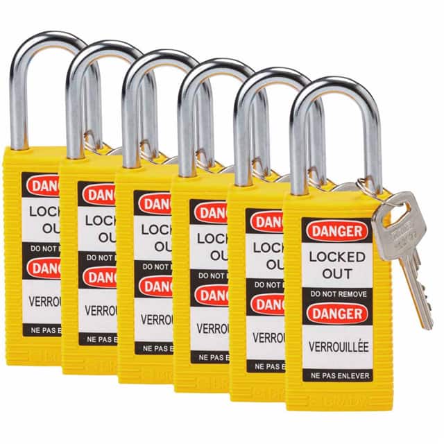 123426 LONG BODY SFTY LOCK, 1.5" KA YEL