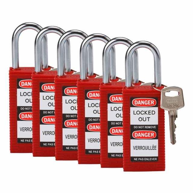 123423 LONG BODY SFTY LOCK, 1.5" KA RED