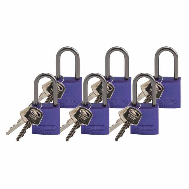 123440 ABUS ALUM PADLOCK, 1.5" KA PURPL