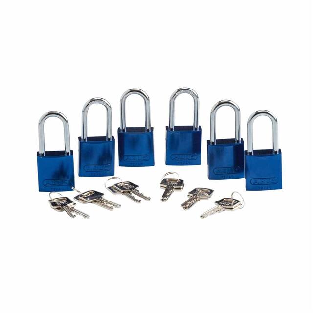 105883 ABUS ALUM PADLOCK, 1.5" KA BLUE