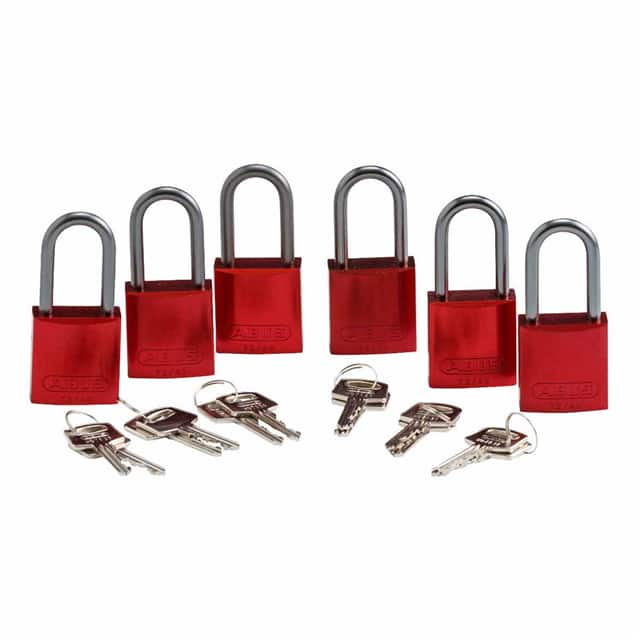 105882 ABUS ALUM PADLOCK, 1.5" KA RED 6