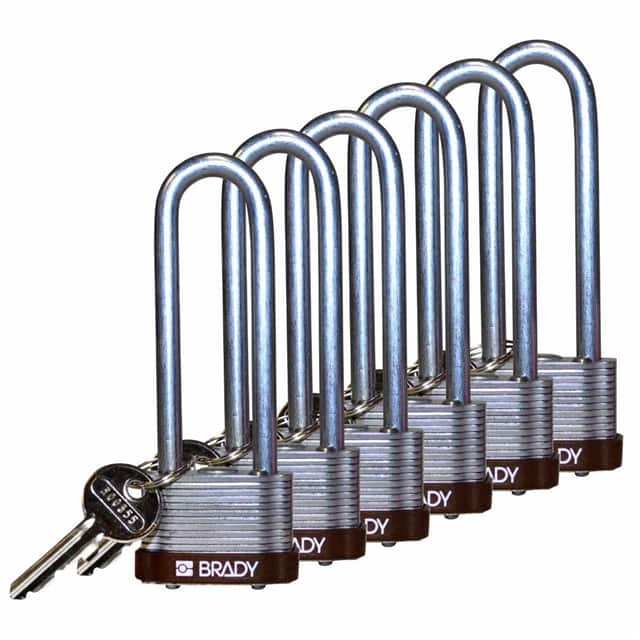123242 KEY RETNG STEEL LOCK, 3" KD BRWN