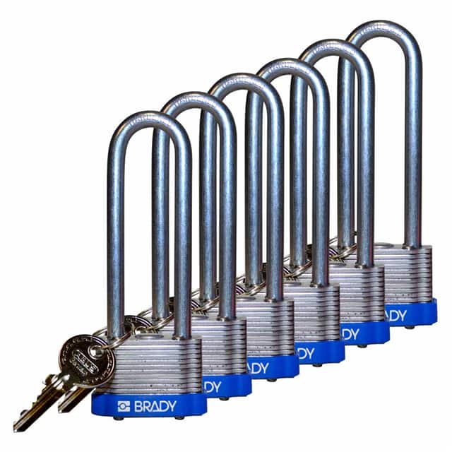 123238 KEY RETNG STEEL LOCK, 3" KD BLUE