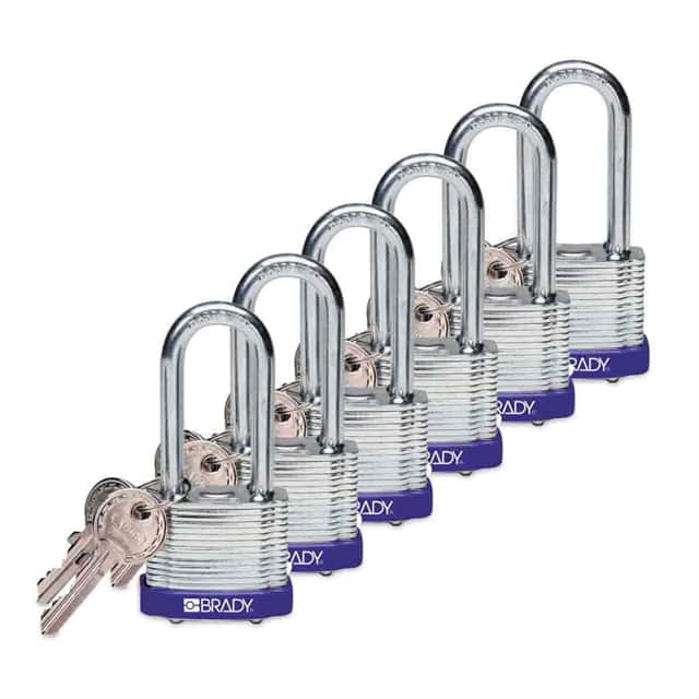 105899 BRADY LOCK STEEL, 2.0" BLUE KA 6