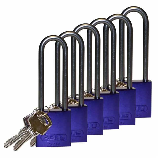 123318 ALUMINUM LOCK, 3" KA PURPLE 6/PA