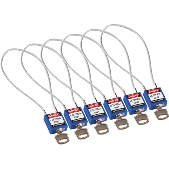 146134 COMPACT CABLE PADLOCK BLUE 40CM