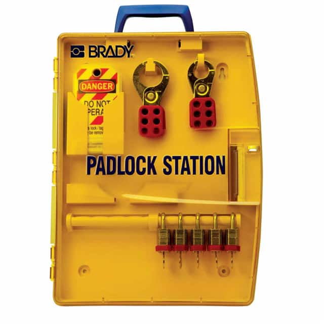 105929 PADLOCK STN W/ 5 STEEL PADLOCKS