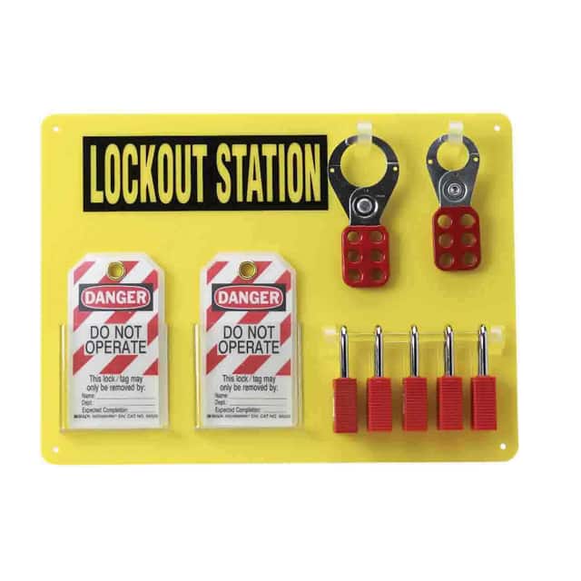 51181 5-LOCK BOARD WITH SAFETY PADLOCK