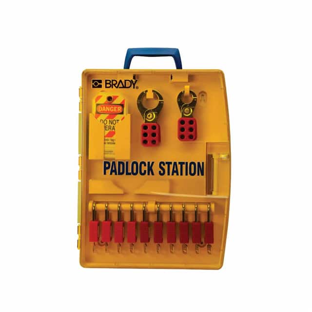 105930 PADLOCK STN W/10 SAFETY PADLOCKS