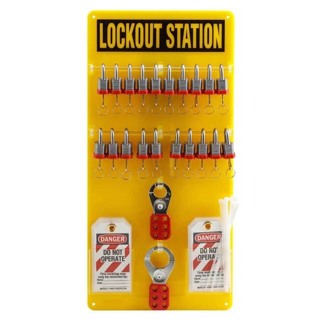 51194 20-LOCK BOARD WITH STEEL PADLOCK