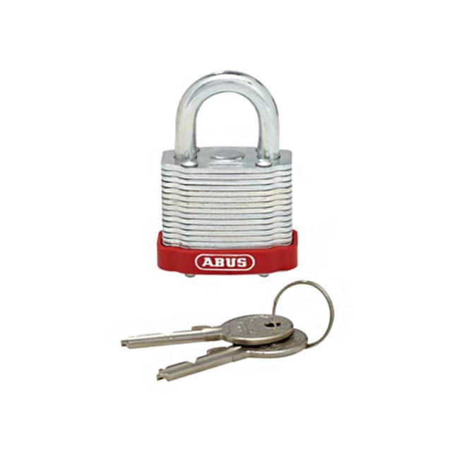 PSL-6 LAMIN STEEL PADLOCK RED BUMPER
