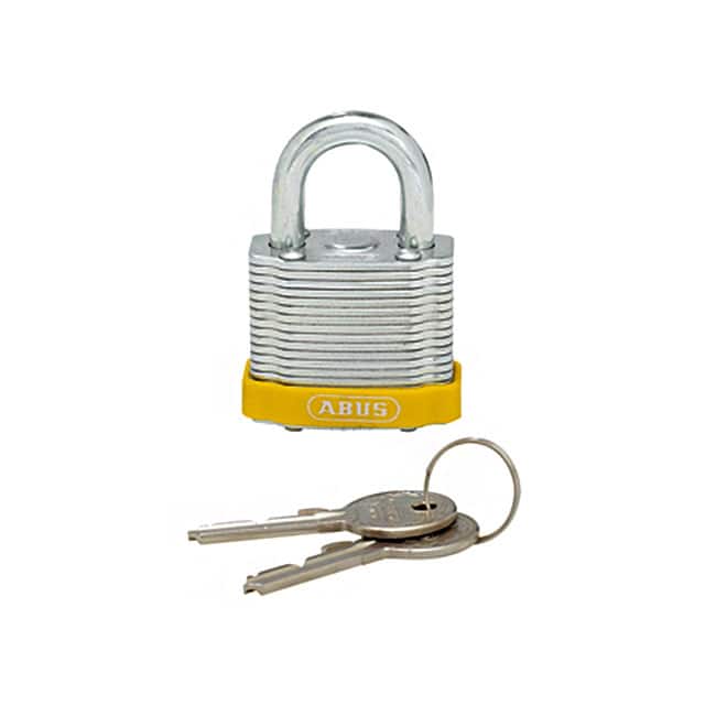 PSL-6YL LAMIN STEEL PADLOCK YELLOW BUM