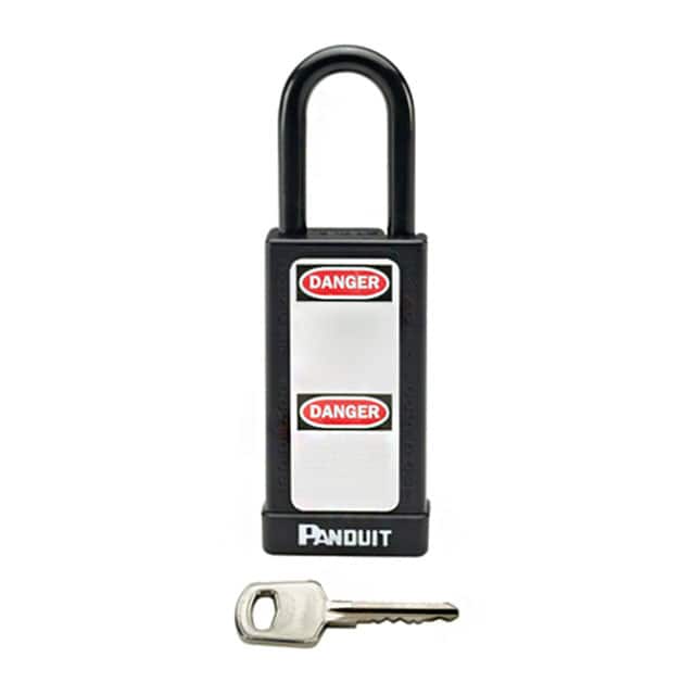 PSL-8BL-LB BLACK 3.00 LONG BODY PADLOCK
