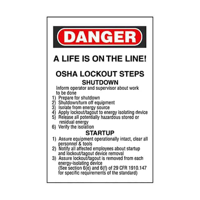 PSL-STEPS LOCKOUT/TAGOUT STEPS/CAL WALLET