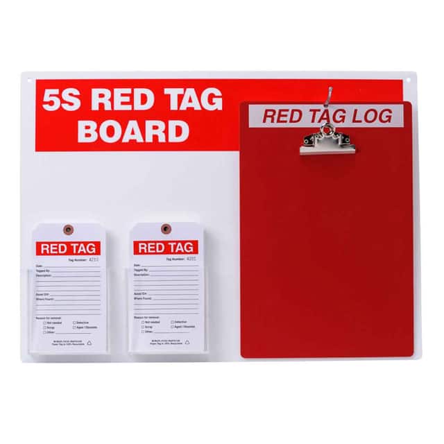 122057 5S RED TAG STN W CLPBRD AND 4X7