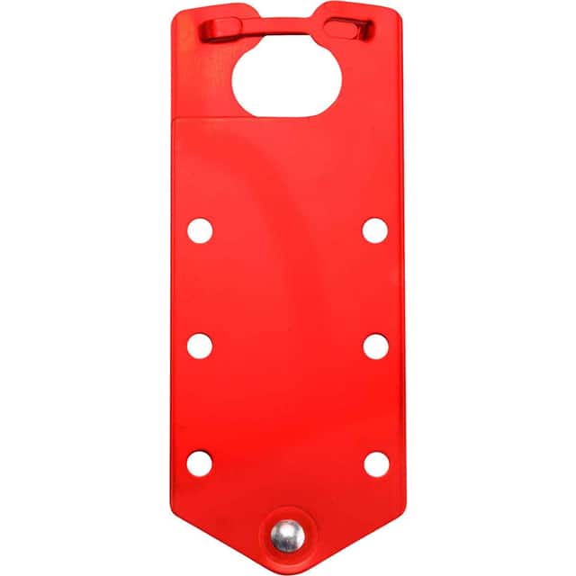 QB0072B BLANK RED ALUMINIUM L/O HASP
