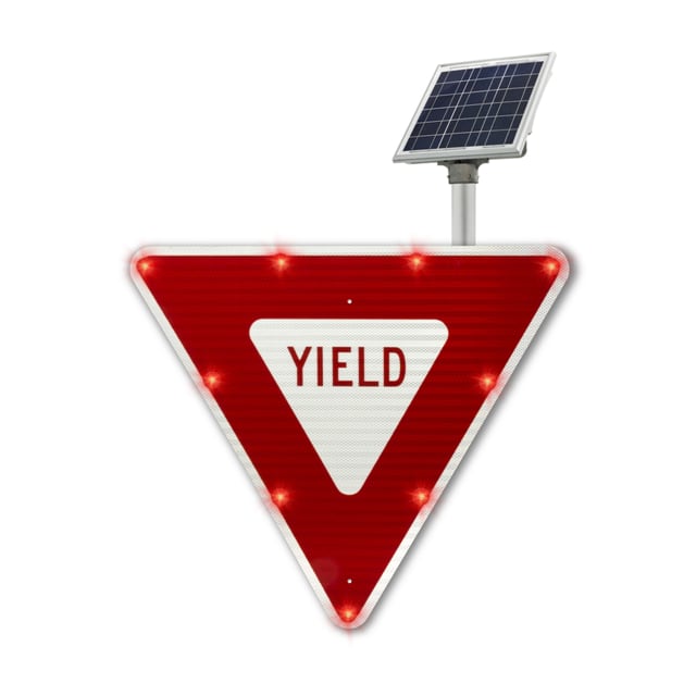 2180-00264R BLINKERSIGN, R1-2, 30", YIELD, D