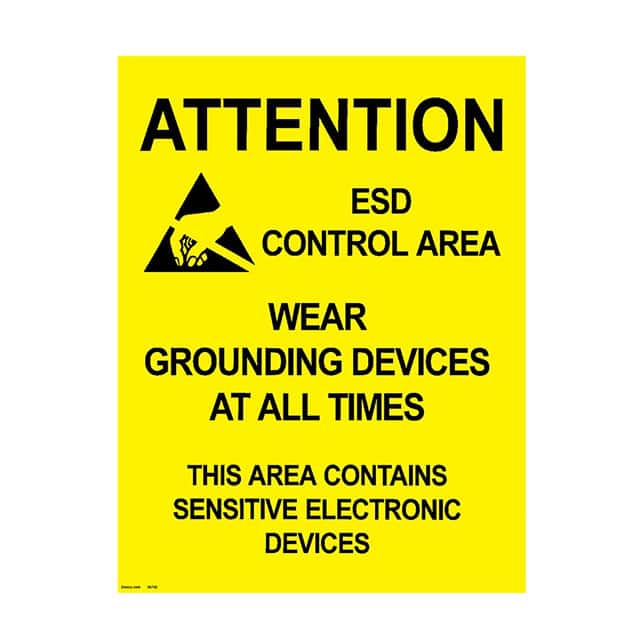 06742 SIGN ESD/STATIC WARN 22"X17" 5PC