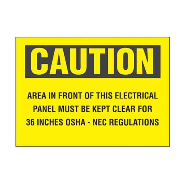PPS0710C141 SIGN ELECTRL WARN 10"X7" BLK/YLL