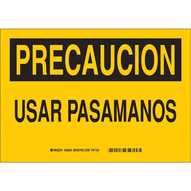 38723 SPANISH/CAUT USE HAND RAIL