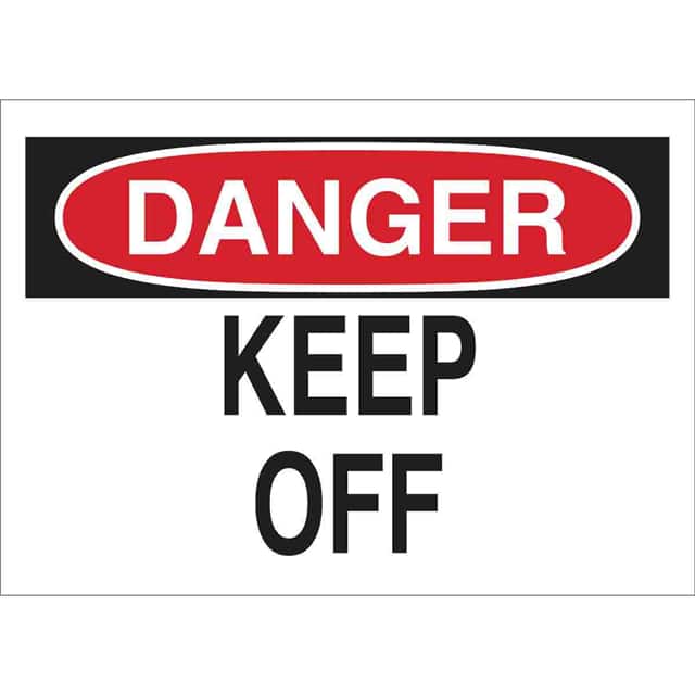 22110 B401 10X14 RED/BLK/WHT DANGER