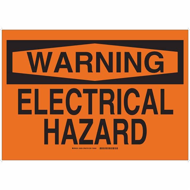 20205 B450 SAFETY SIGNS BLK/ORG