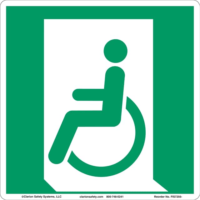FIS7256-BJCZU ISO SYMBOL  18.00" X 18.00" SIGN