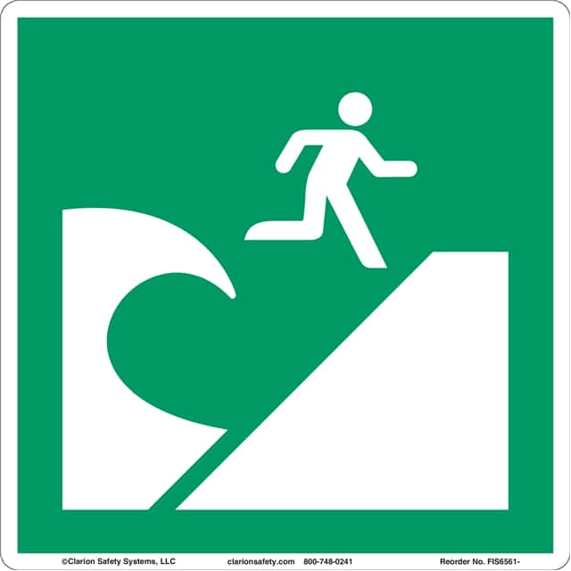 FIS6561-MVE96 ISO SYMBOL  8.00" X 8.00" SIGN