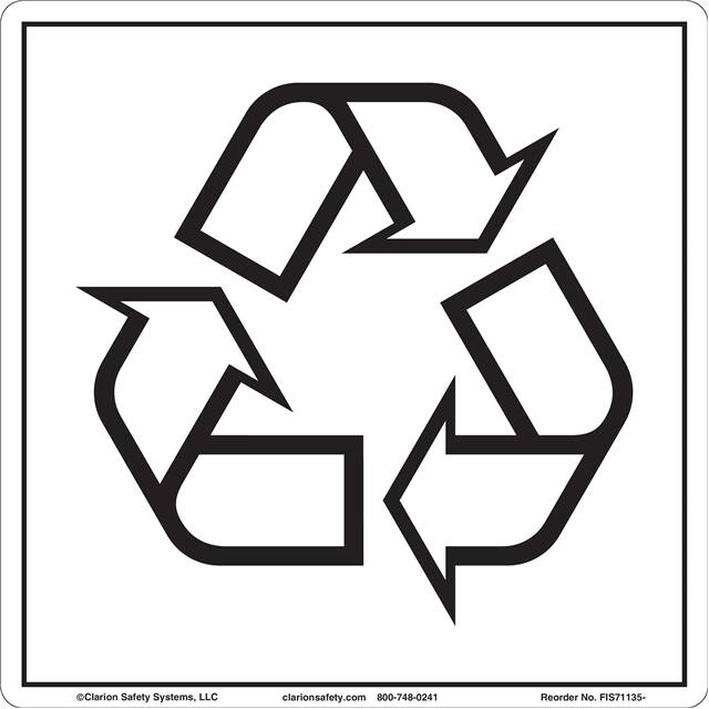 FIS71135-MVCZU ISO SYMBOL  18.00" X 18.00" SIGN