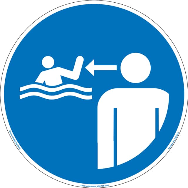 FIS7244-MVE9H ISO SYMBOL   8" DIA SIGN