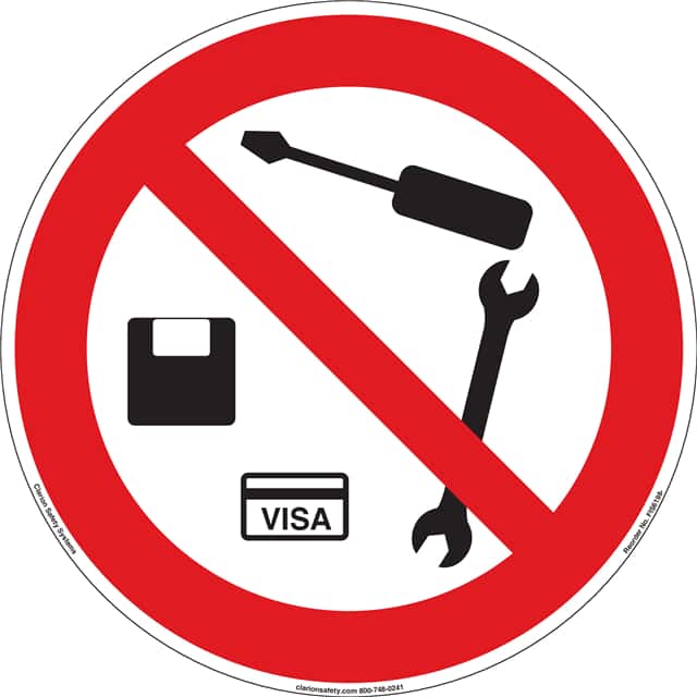 FIS6198-MVE9H ISO SYMBOL   8" DIA SIGN