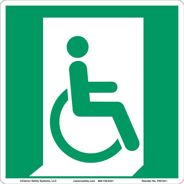 FIS7241-BJCZU ISO SYMBOL  18.00" X 18.00" SIGN
