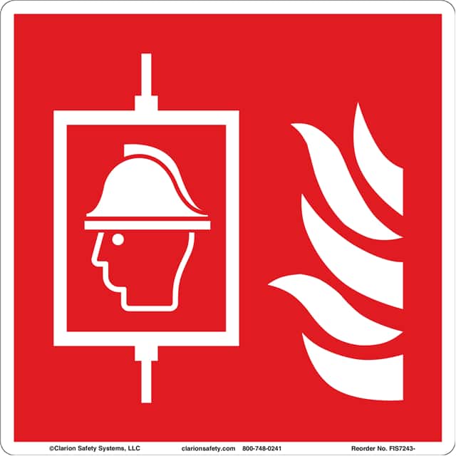 FIS7243-MVE96 ISO SYMBOL  8.00" X 8.00" SIGN