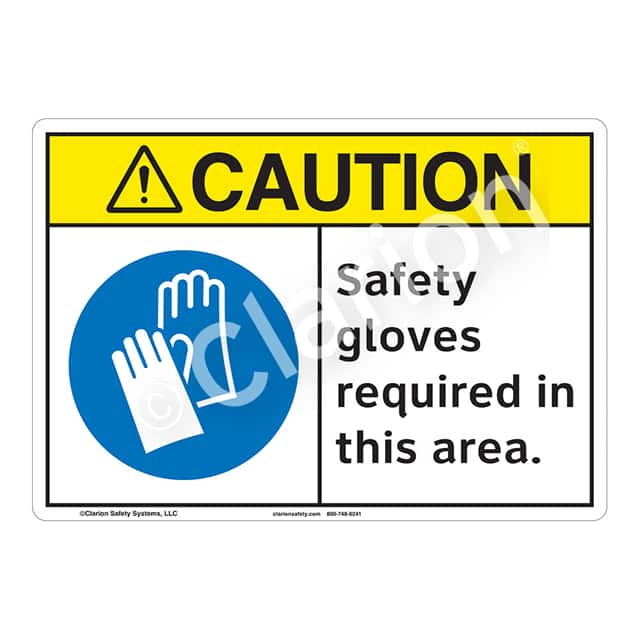 F1194-S2SW1 CAUTION PLASTIC SIGN 7" X 10"