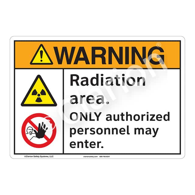 F1183-S2SW1 WARNING PLASTIC SIGN 7" X 10"