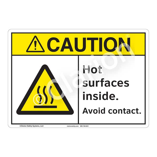 F1177-S2SW1 CAUTION PLASTIC SIGN 7" X 10"