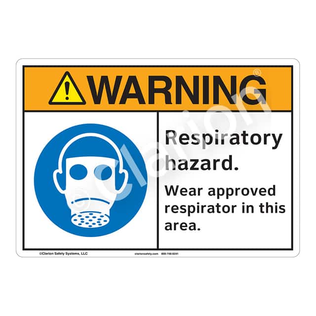 F1208-S2SW1 WARNING PLASTIC SIGN 7" X 10"