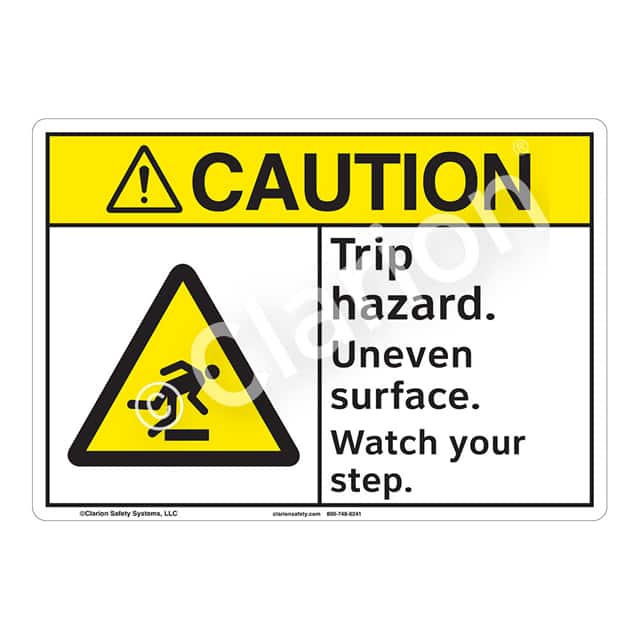F1216-ZASW1 CAUTION FLEXIBLE SIGN 7" X 10"