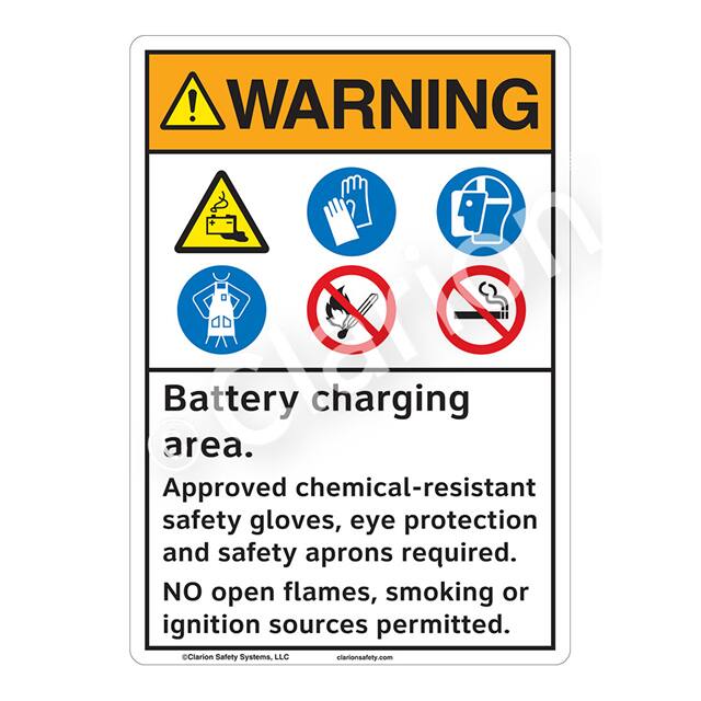 F1166-S2SW1 WARNING PLASTIC SIGN 7" X 10"