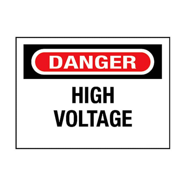 PPS0305D72 SIGN ELECTRL WARN 5"X3.5" BLK/WT