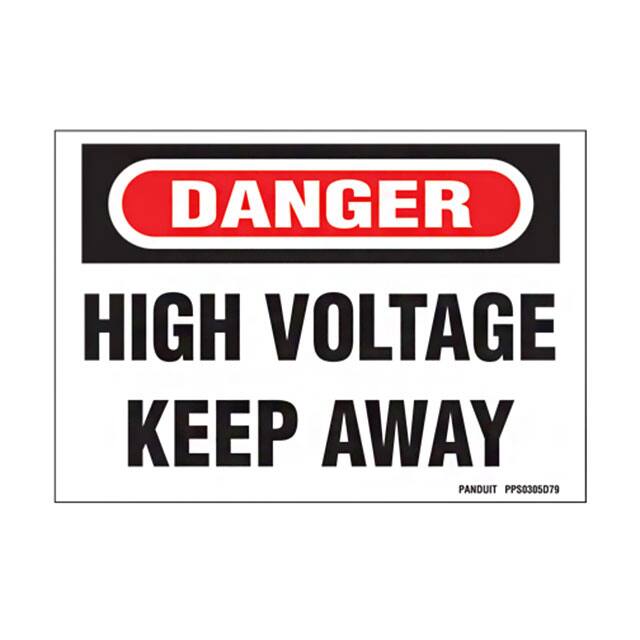 PPS0305D79 SIGN ELECTRL WARN 5"X3.5" BLK/WT