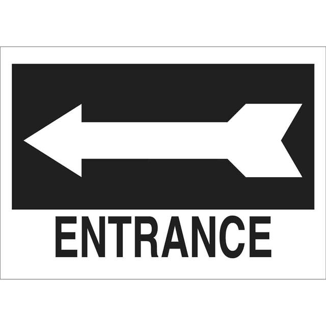43345 B555, BLK/WHT,10X14",ENTRANCE AR