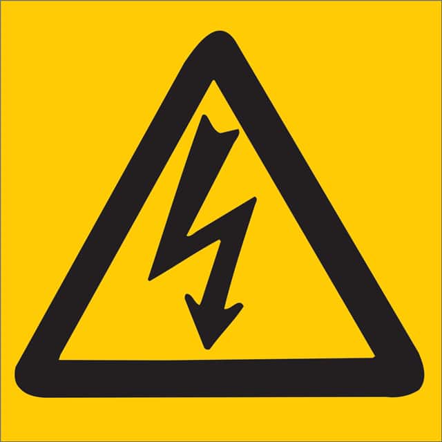 89153 ELECT HAZ SIGN LIGHTNING PICTO B