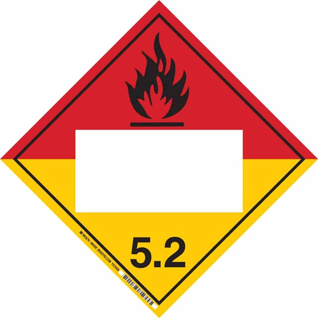 60384 DOT BLANK PLACARD,NEW ORG PEROXI