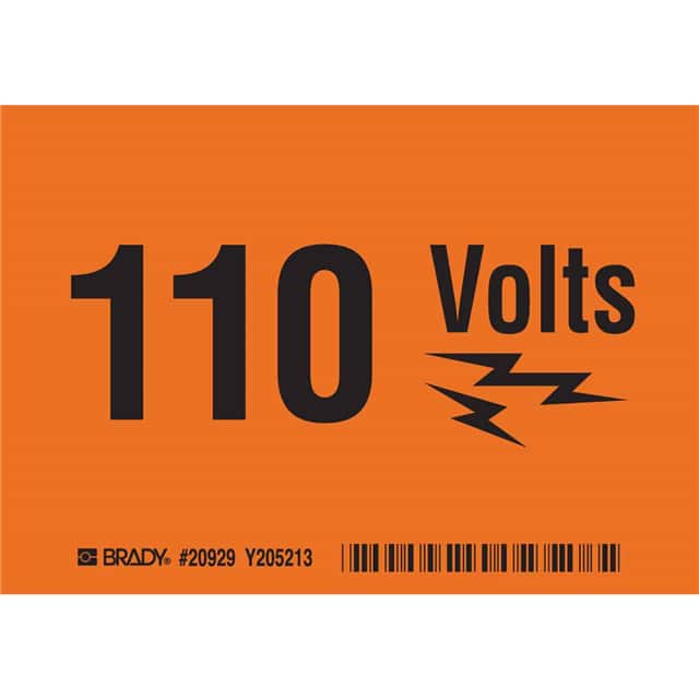 20929 B302 SAFETY SIGN 3.5X5 BLK/ORANG
