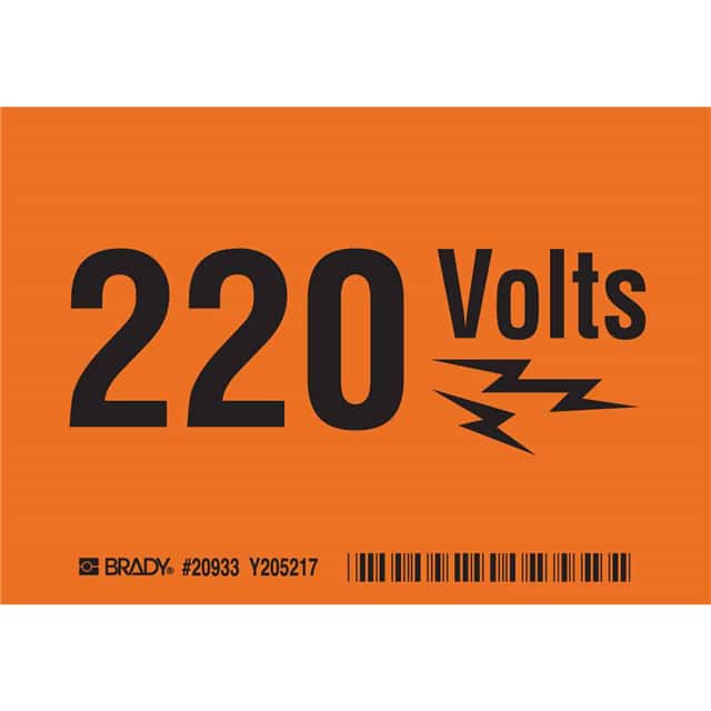 20933 B302 SAFETY SIGN 3.5X5 BLK/ORANG