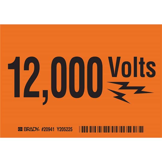20941 B302 SAFETY SIGNS BLK/ORANGE
